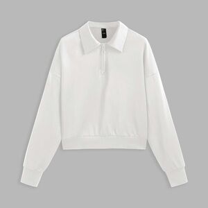 Cider Terry Collar Half Zip Pullover Women’s Size Medium NWT Recycled